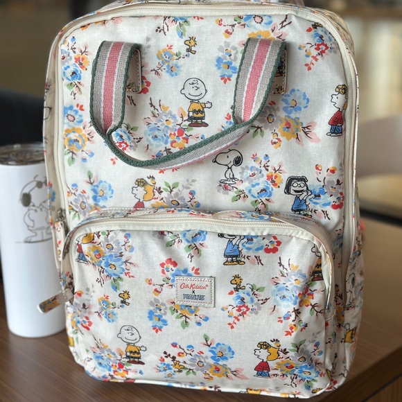 Peanuts Handbags - Peanuts Snoopy X Cath Kidston 15 inches rosewood backpack